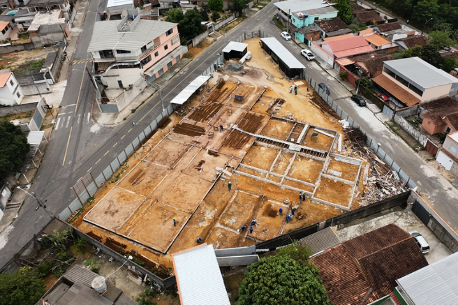 Construção de creche em Prolar avança, e 18% da obra está concluída