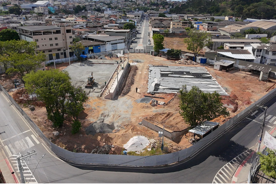 Obra no Complexo Esportivo Hugo Viola segue em ritmo acelerado