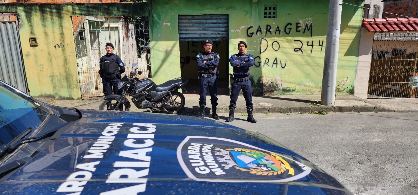 Guarda Municipal recupera motocicleta com restrição de furto no bairro Bandeirantes