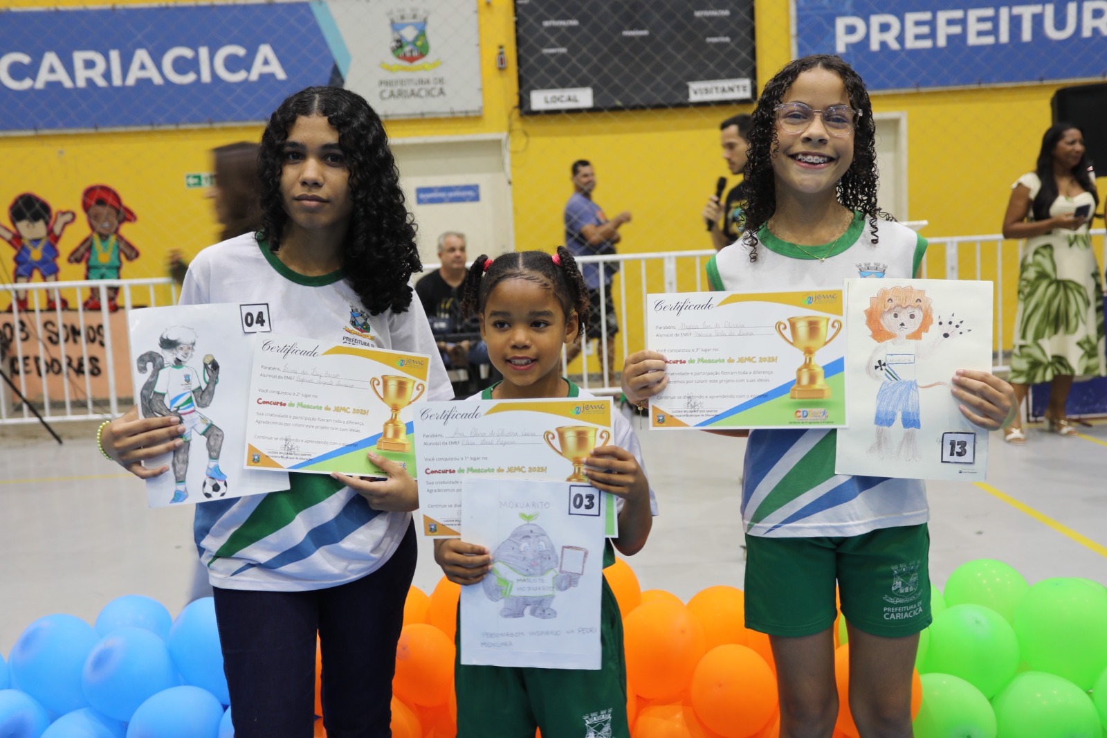 Mascote dos Jogos Estudantis de Cariacica é escolhido durante abertura das competições