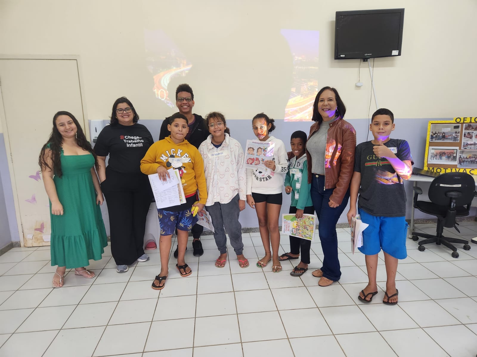 Prefeitura realiza ação contra trabalho infantil com crianças no Cras de Campo Verde