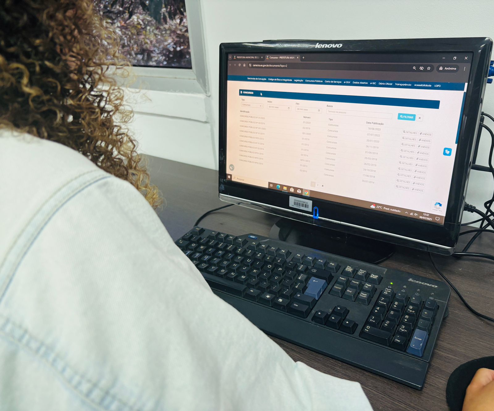 Página de concursos no site da Prefeitura de Cariacica passa por ajustes técnicos