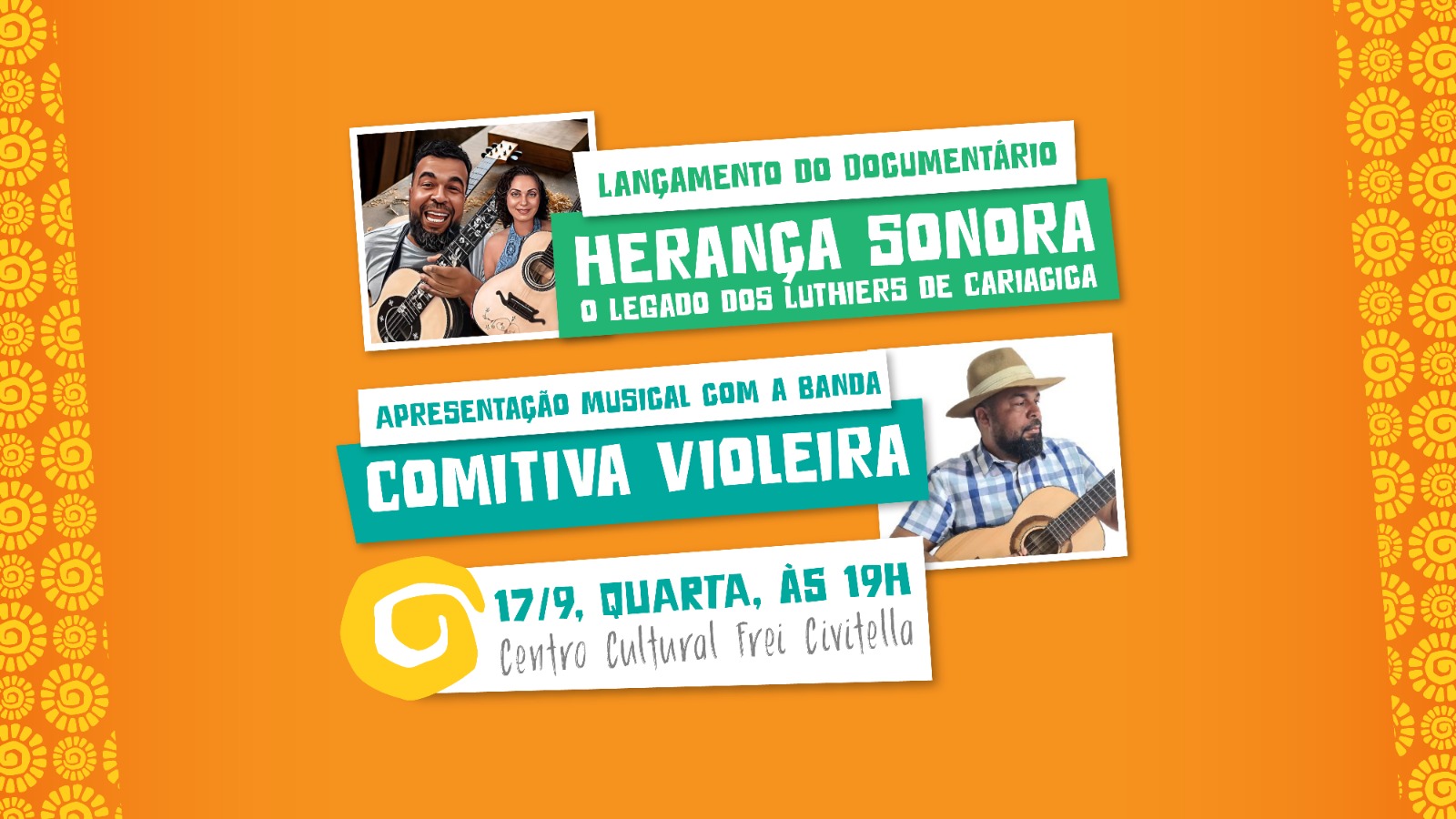 Curta a Quarta desta semana terá lançamento de documentário e show da banda Comitiva Violeira