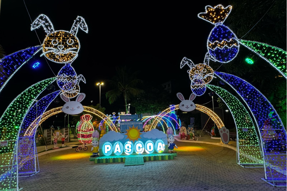 Vila de Páscoa do Parque da Biquinha é o ponto de encontro das famílias de Cariacica