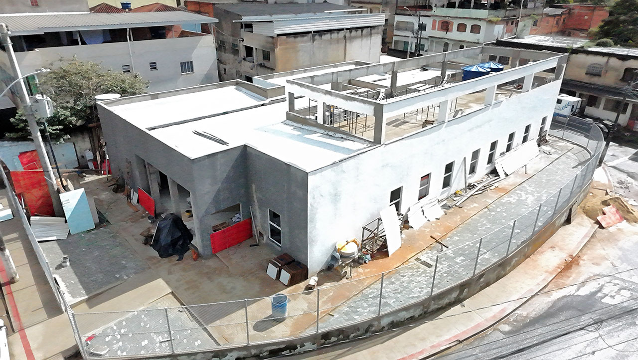 Unidade de Saúde de São Geraldo: obras chegam à fase de pintura e entram na reta final