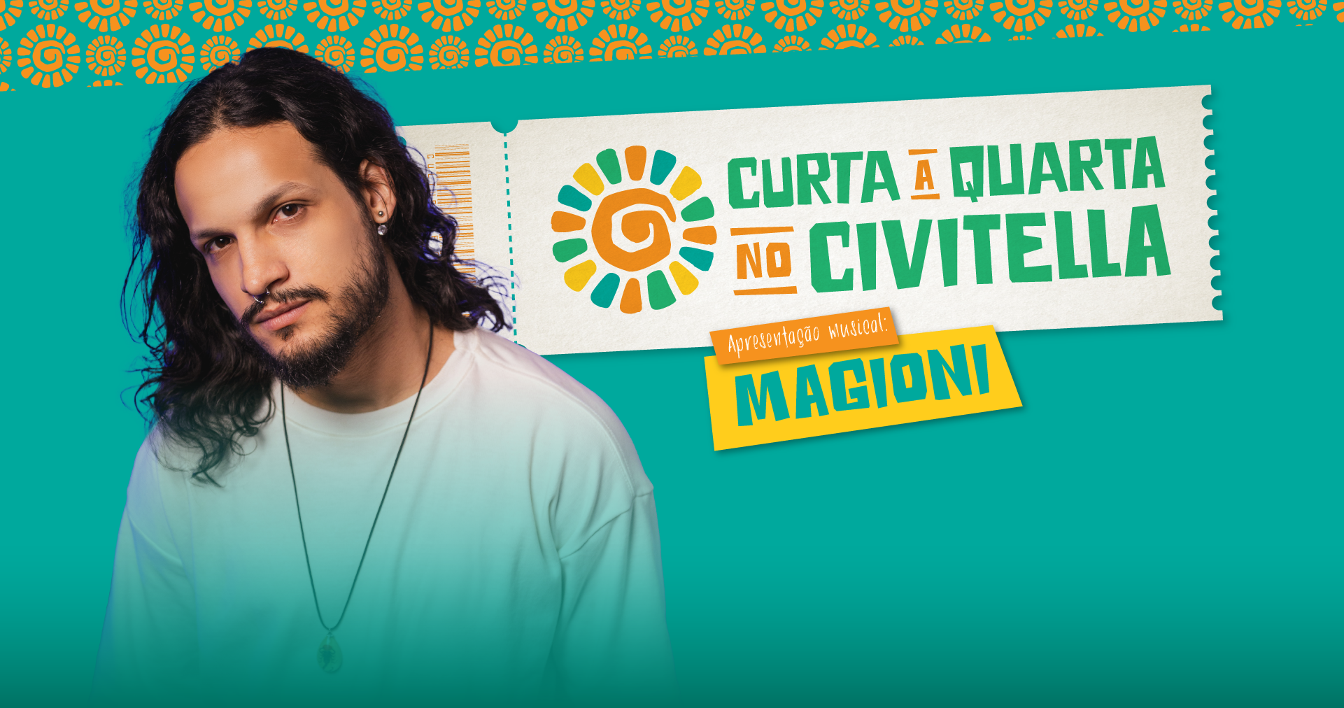 Hoje tem Projeto Curta a Quarta! Show com cantor Magioni abre a programação no Centro Cultural Frei Civitella