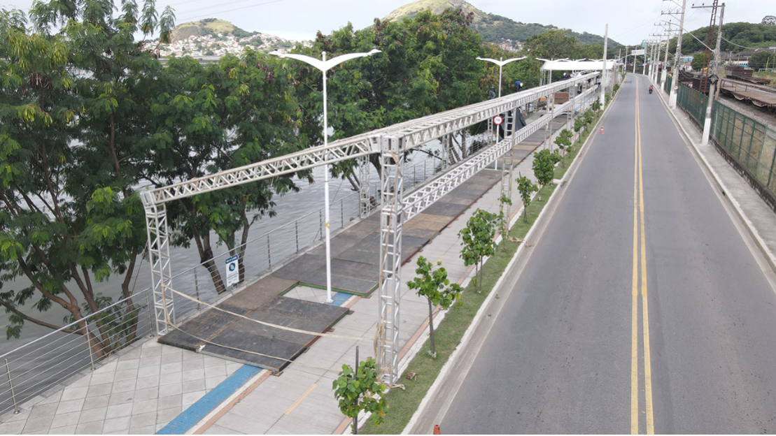 Nova Orla será interditada a partir deste sábado (14) para preparativos do aniversário de Cariacica