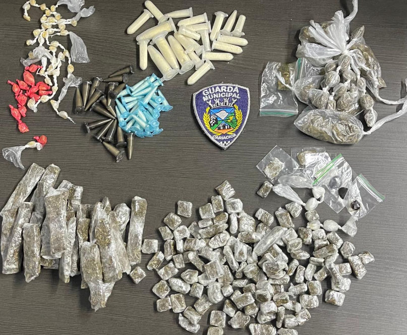 Guarda de Cariacica aprende drogas abandonadas por individuo suspeito no bairro Santa Paula