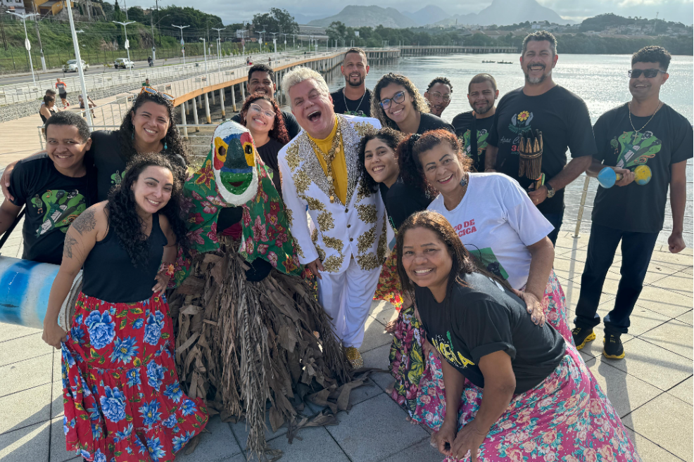 Cultura de Cariacica para o Brasil: João Bananeira faz participação em gravação para o Domingão com Huck