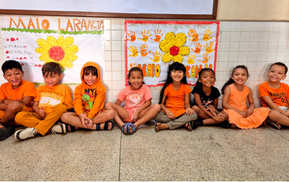 Escolas realizam ações do Maio Laranja para conscientização sobre a proteção infantil