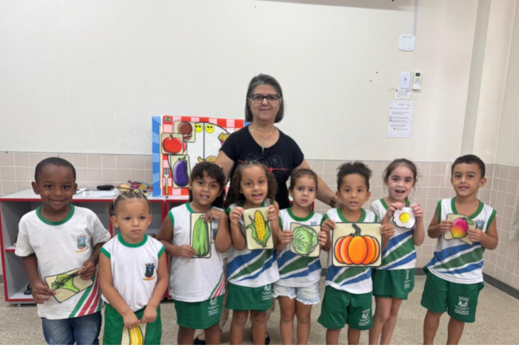 Atividades lúdicas incentivam alimentação saudável na Escola Valdeci da Cruz