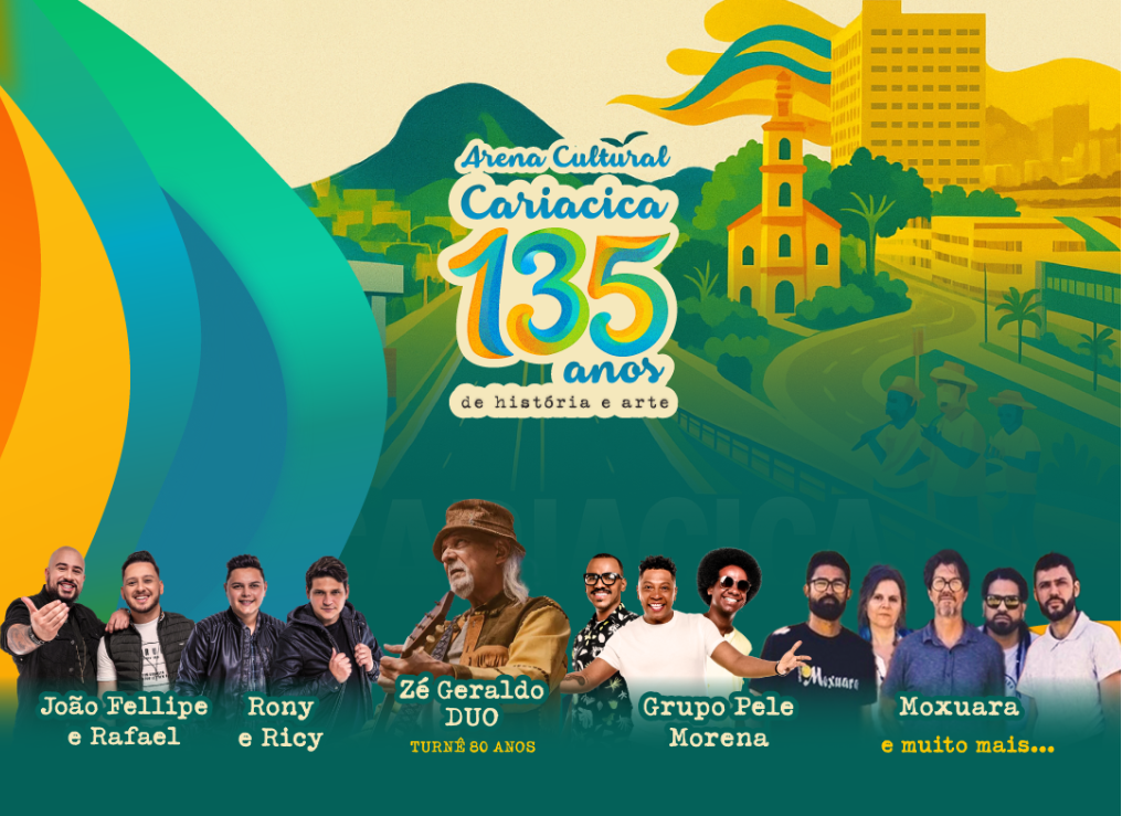 135 anos de Cariacica: programação especial com shows e festival cultural começa na quarta (18) na Nova Orla 