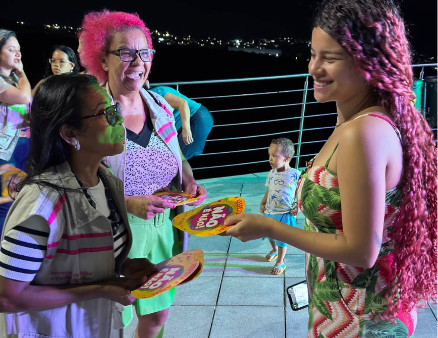 Gerência dos Direitos da Mulher continua com ações de conscientização contra assédio no carnaval 