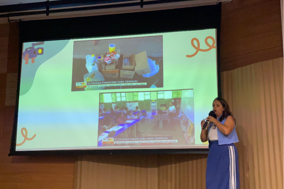 Projeto de educação financeira em escola de Cariacica é destaque em evento do Sebrae