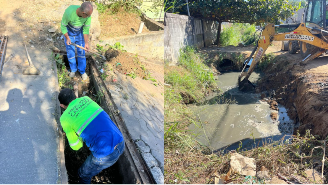 Prefeitura de Cariacica faz manutenção preventiva nas redes de drenagem