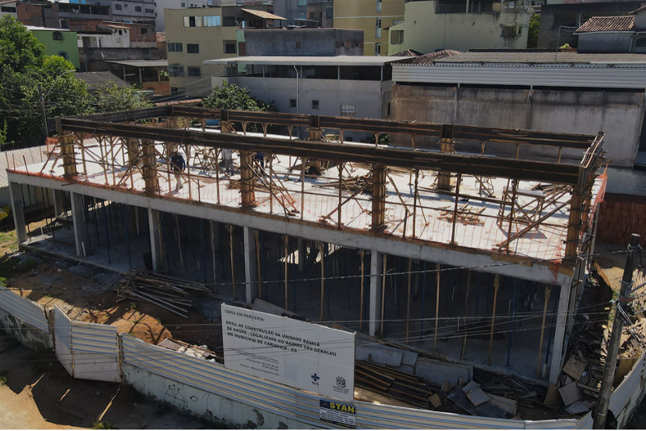 Obras na UBS de São Geraldo avançam e marcam 50% de conclusão