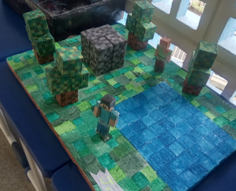 Alunos da EMEF Antero José do Nascimento aprendem Matemática com blocos inspirados no Minecraft