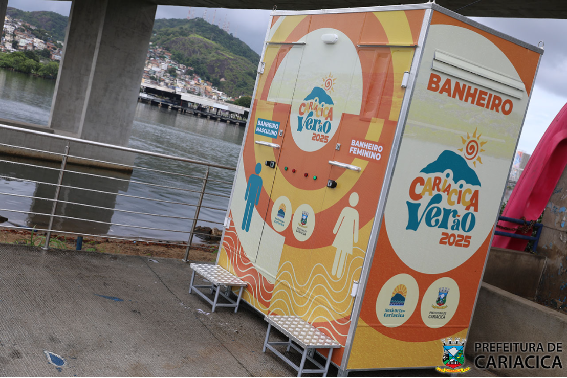 Banheiros modulares começam a funcionar na Orla de Cariacica 