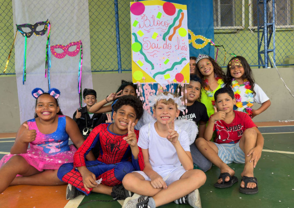 Festa da Alegria: alunos vestem fantasias e dão show de criatividade em dia de aula lúdica 