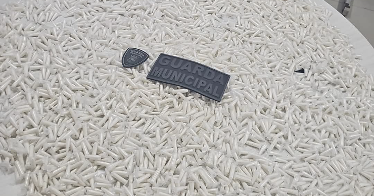 Guarda Municipal apreende mais de 3 mil pinos de cocaína em Rio Marinho