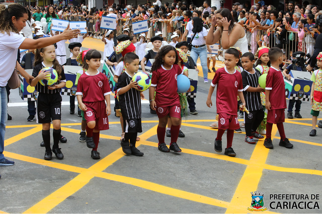 Cariacica 134 anos: mais de 1,3 mil alunos de escolas municipais participam do desfile cívico dia 24