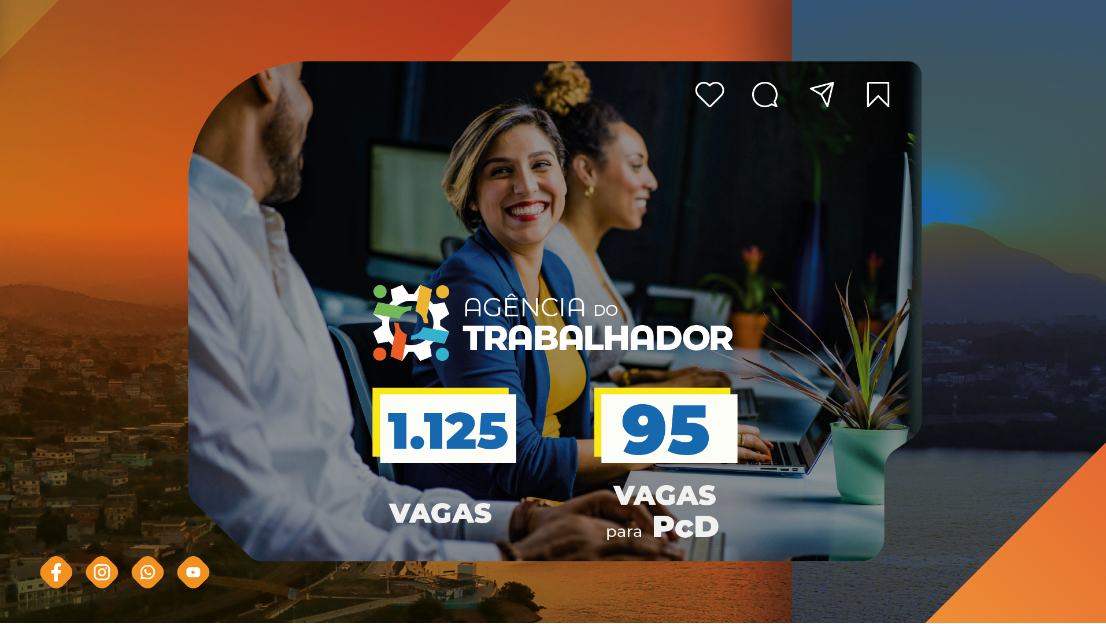 Vagas de empego: 1.125 vagas abertas na Agência do Trabalhador de Cariacica
