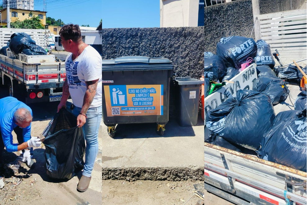 Secretaria de Serviços elimina ponto de descarte irregular em Vera Cruz e instala caixa coletora