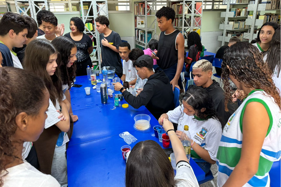Feira de Ciências é realizada por estudantes da escola Talma Sarmento de Miranda