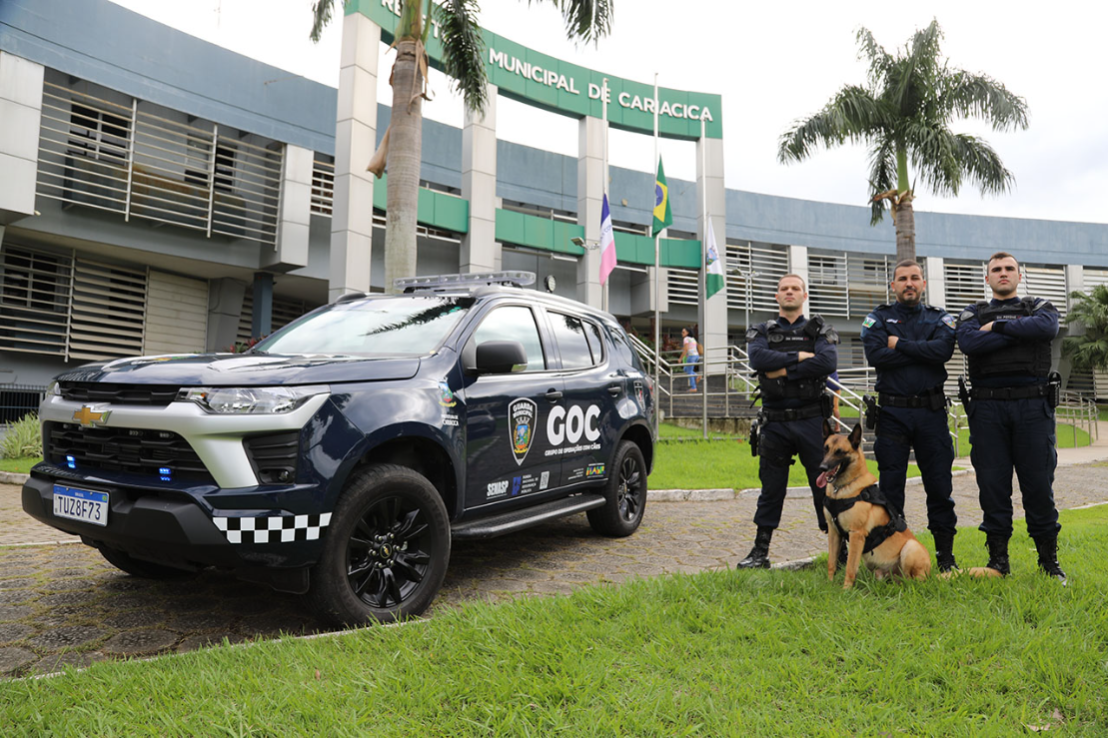 Guarda Municipal de Cariacica ganha nova viatura para operações com cão farejador