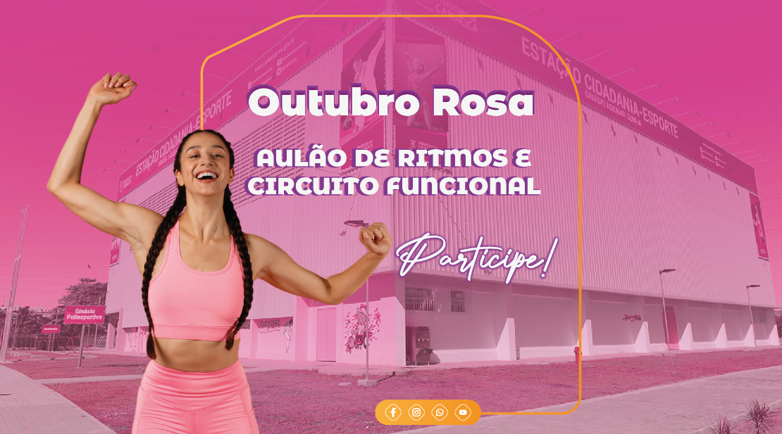 Outubro Rosa: aulão de ritmos e circuito funcional promovem saúde e conscientização