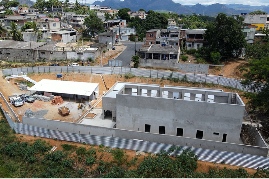 Obra da UBS de Retiro Saudoso está em fase de assentamento dos revestimentos e conclusão da parte elétrica