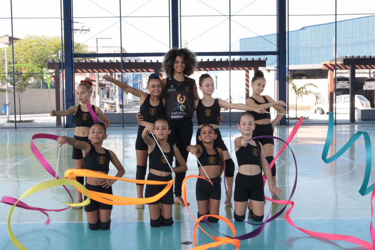 Cariacica Saudável: alunas de Ginástica Rítmica participam de treinamento especial para competições futuras
