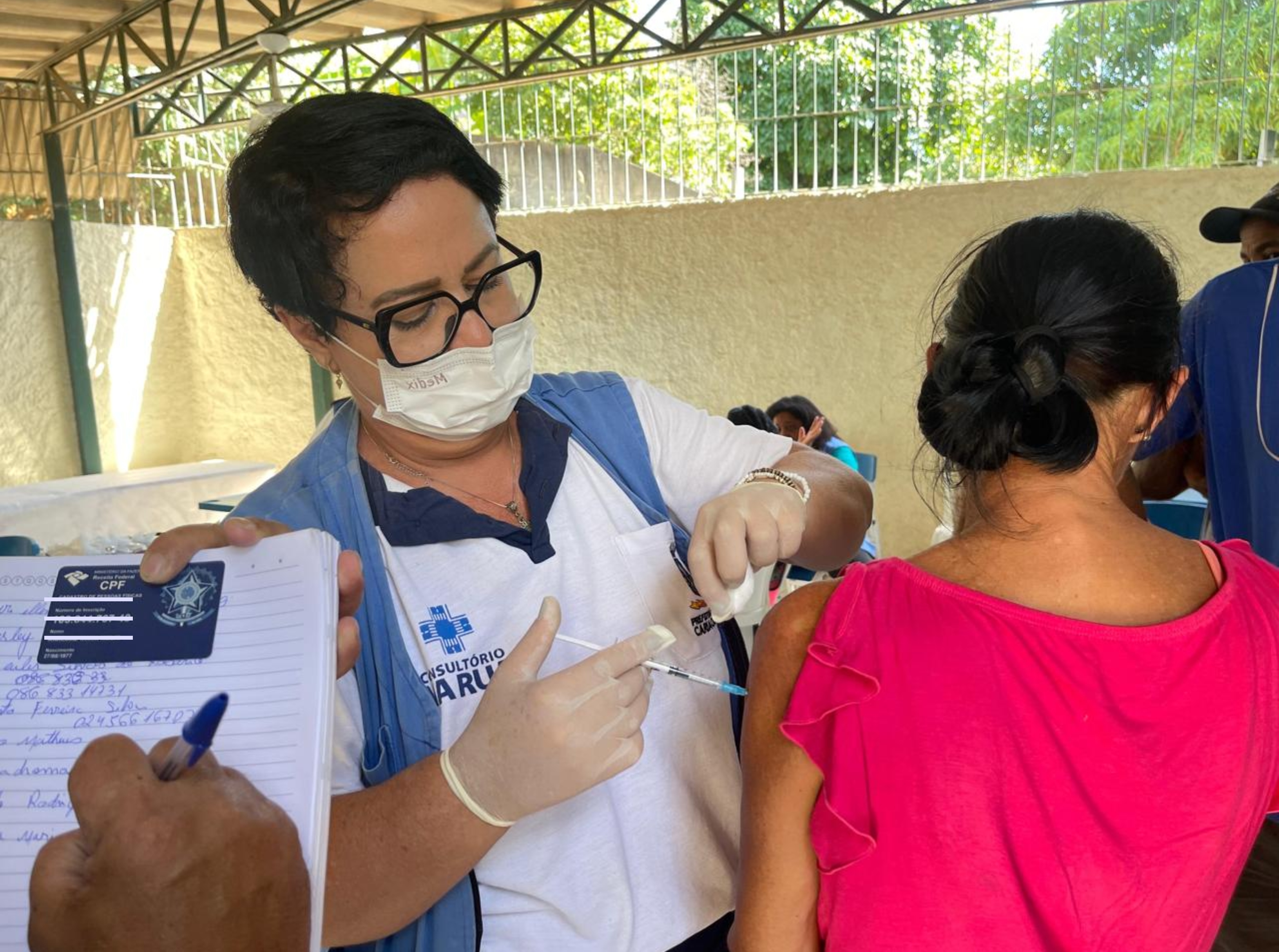 Secretaria de Saúde leva vacinação a pessoas em situação de rua