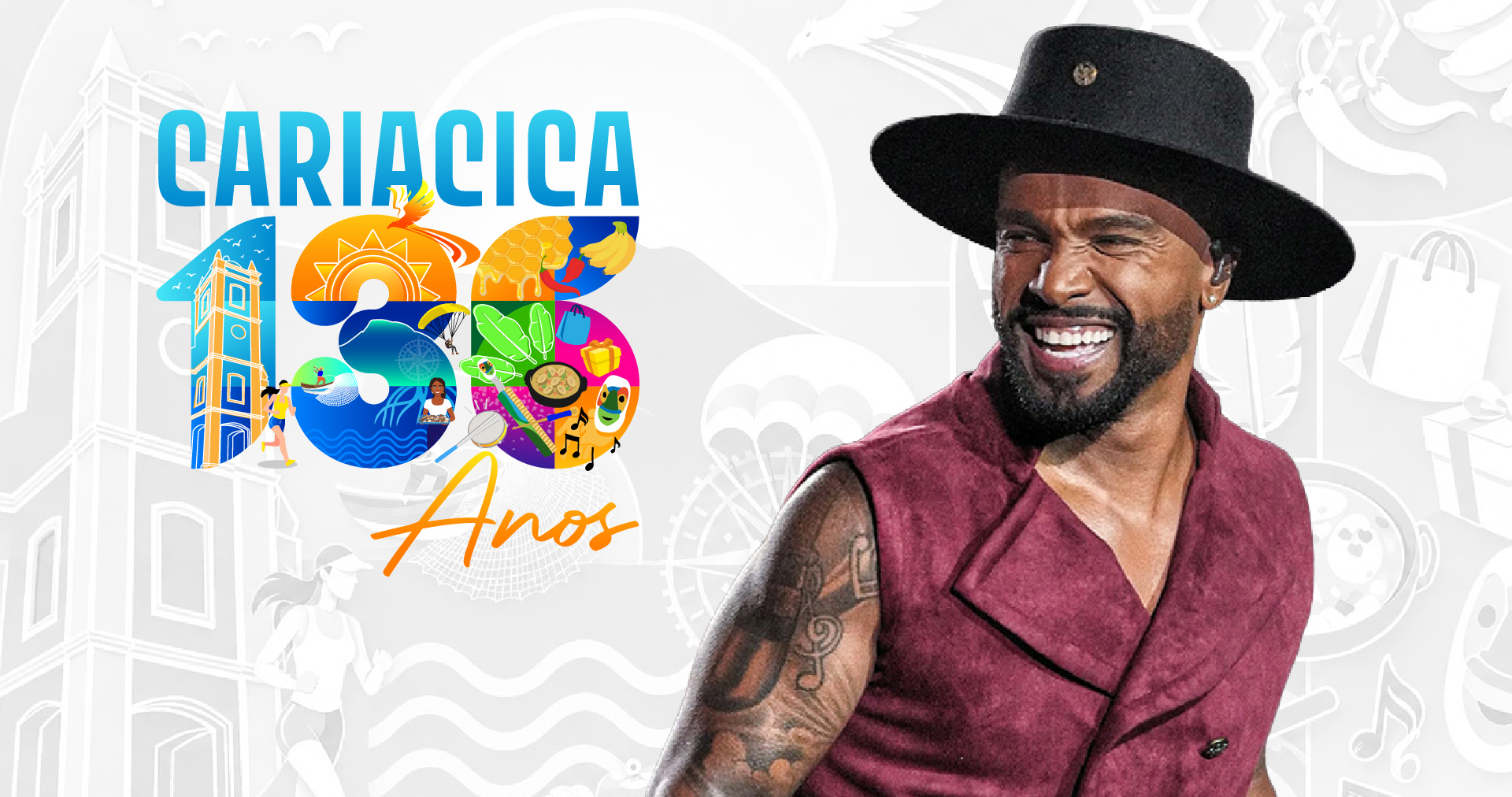 Cariacica 136 anos: Alexandre Pires anima festa com muito pagode e samba na sexta (26)