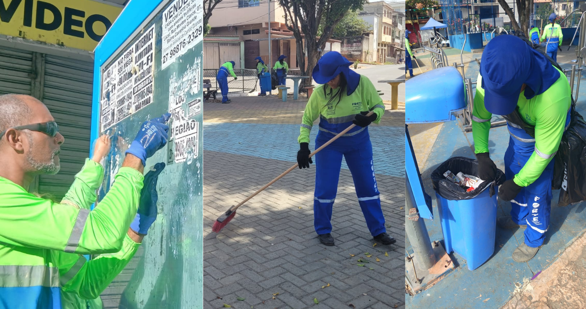 Prefeitura segue com limpeza pública neste domingo (21)