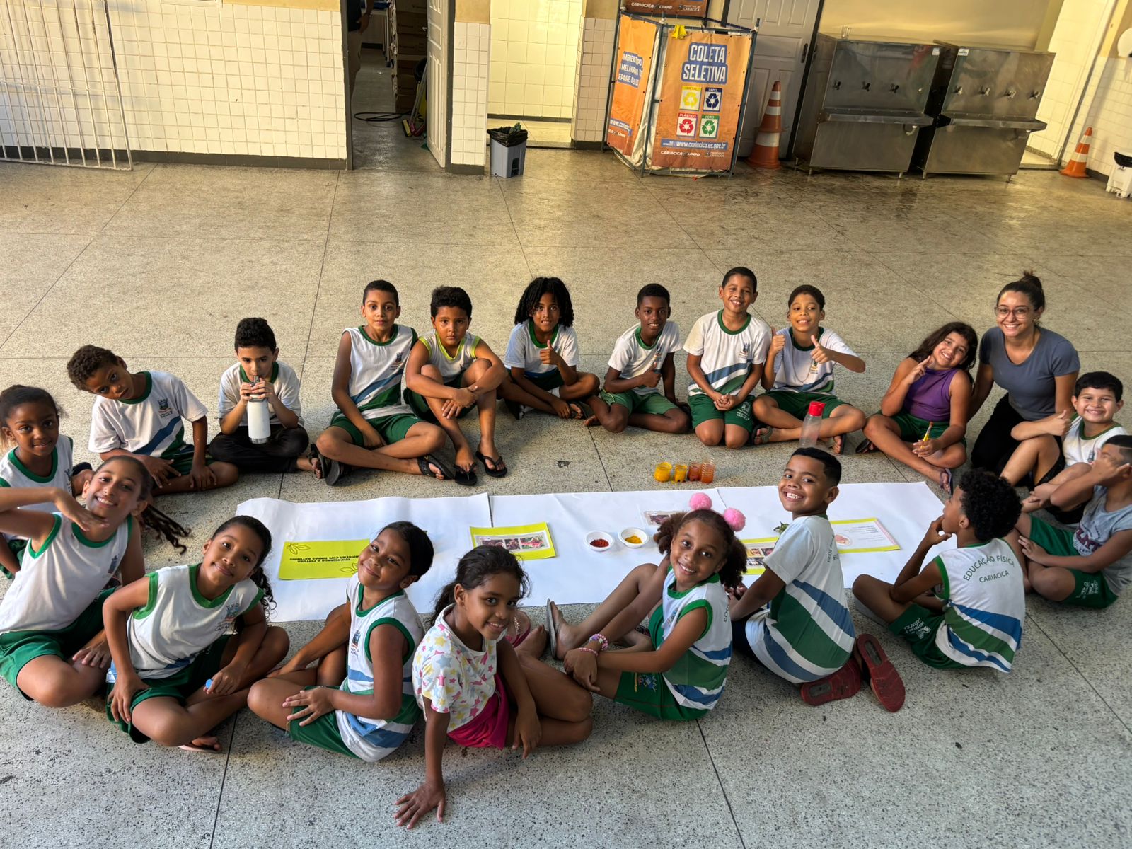 Grafismo e elementos da natureza conectam alunos às tradições afro-indígenas em Cariacica