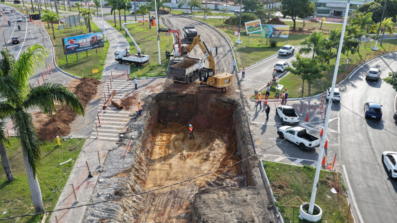 Obras do mergulhão e novo viaduto de Cariacica entram na fase de escavações