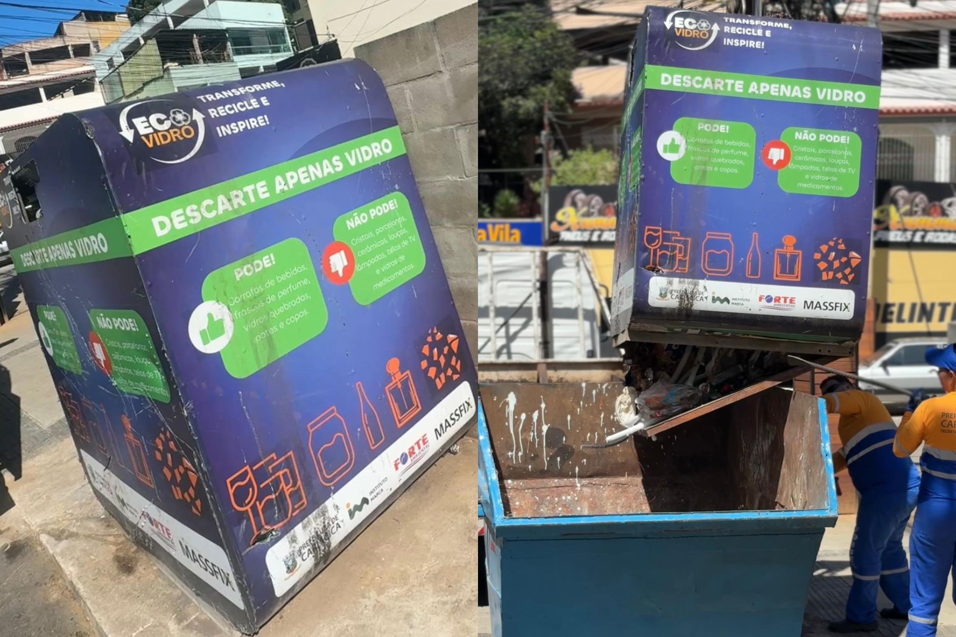Saiba o que pode e o que não pode ser descartado no Eco Vidro em Cariacica