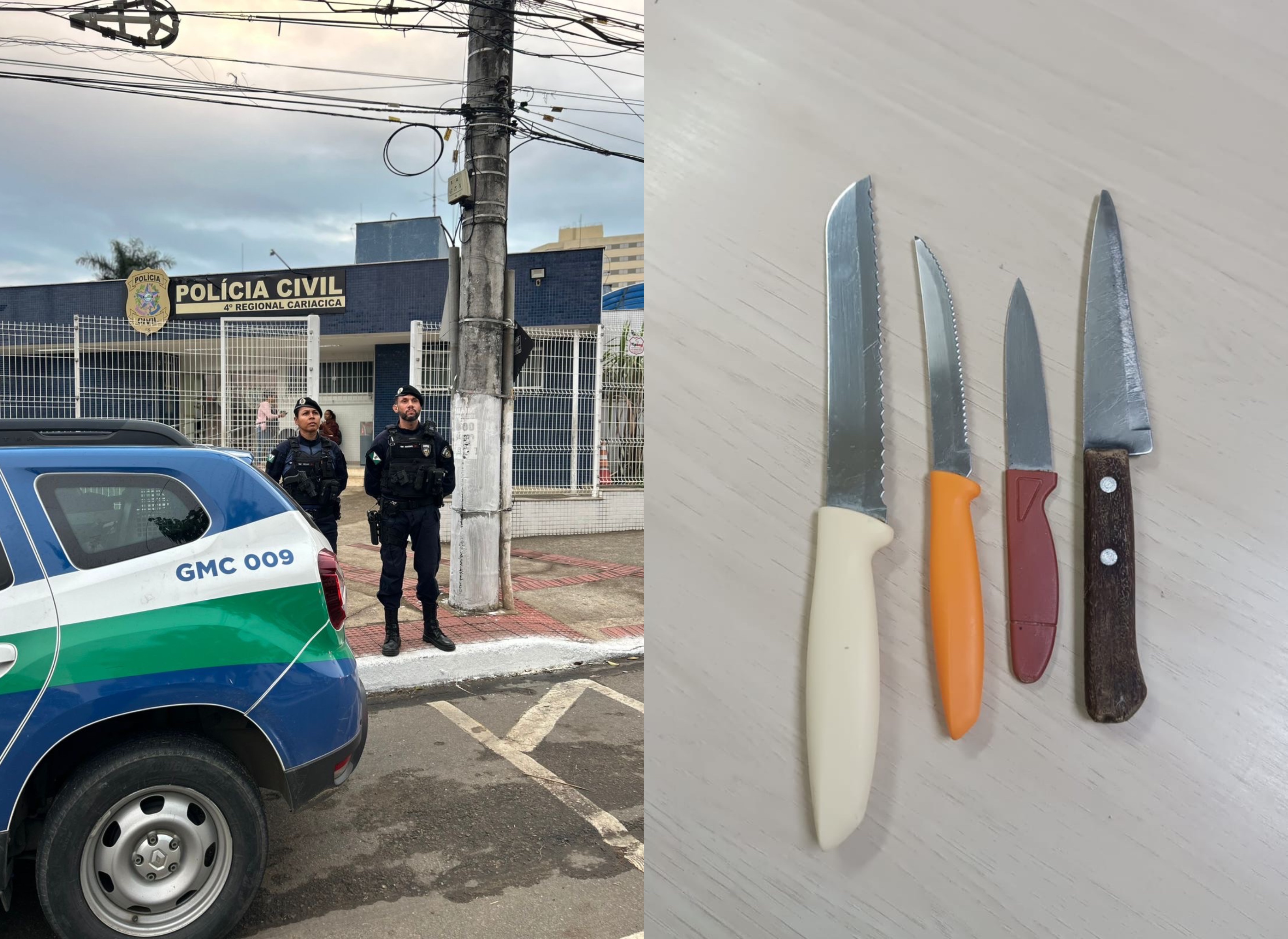 Guarda Municipal prende homem por ameaça com arma branca em Cruzeiro do Sul