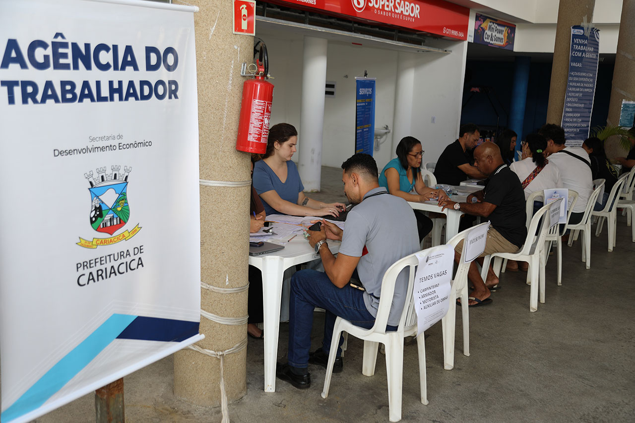 Cariacica fecha primeiro semestre com 26 mil vagas de emprego ofertadas pela Agência do Trabalhador