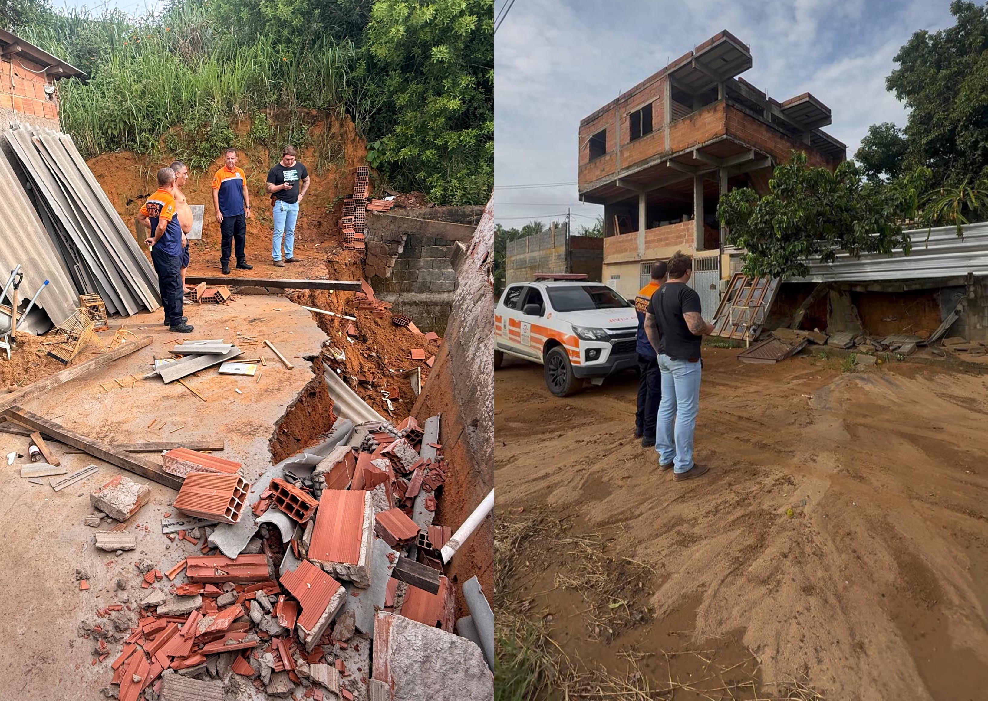 Defesa Civil e Secretaria de Serviços monitoram a cidade após grande volume de chuva