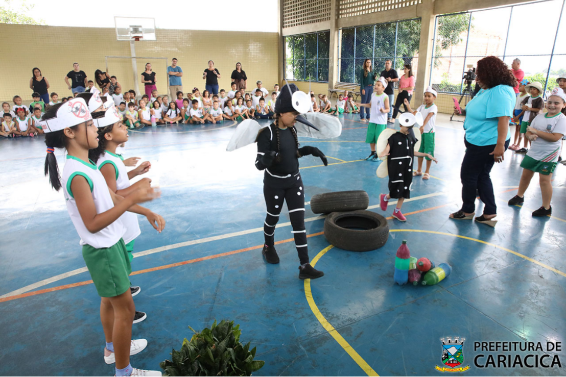 Alunos da rede municipal de Cariacica protagonizam peça teatral sobre a prevenção da dengue