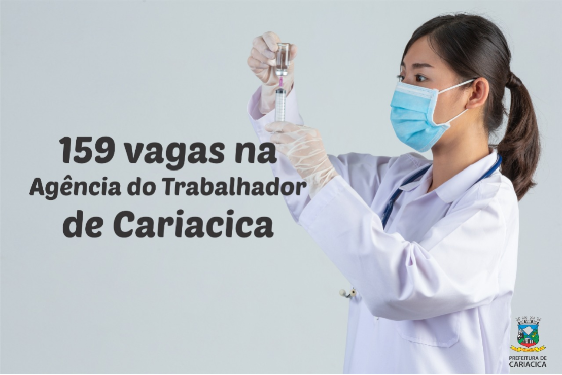 Agência do Trabalhador divulga 159 vagas de emprego on-line