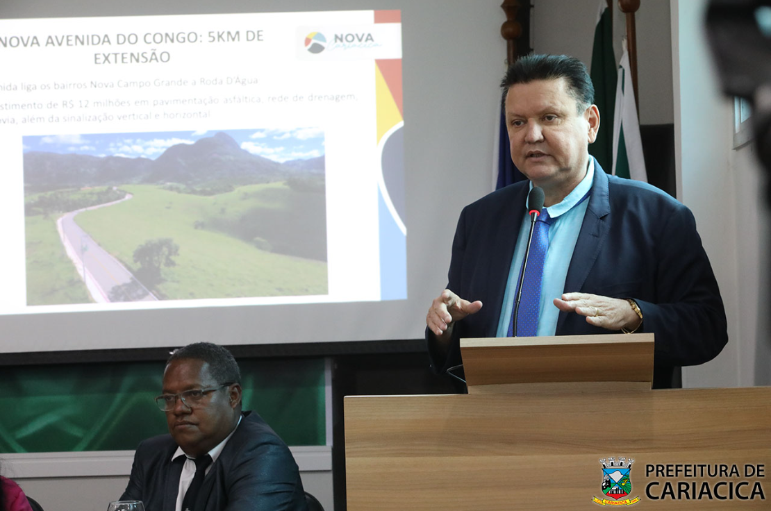 Prefeito destaca investimentos de mais de R$ 15 bi em prestação de contas na Câmara Municipal de Cariacica