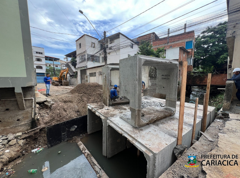 Avançam as obras de construção da ponte em Campo Grande