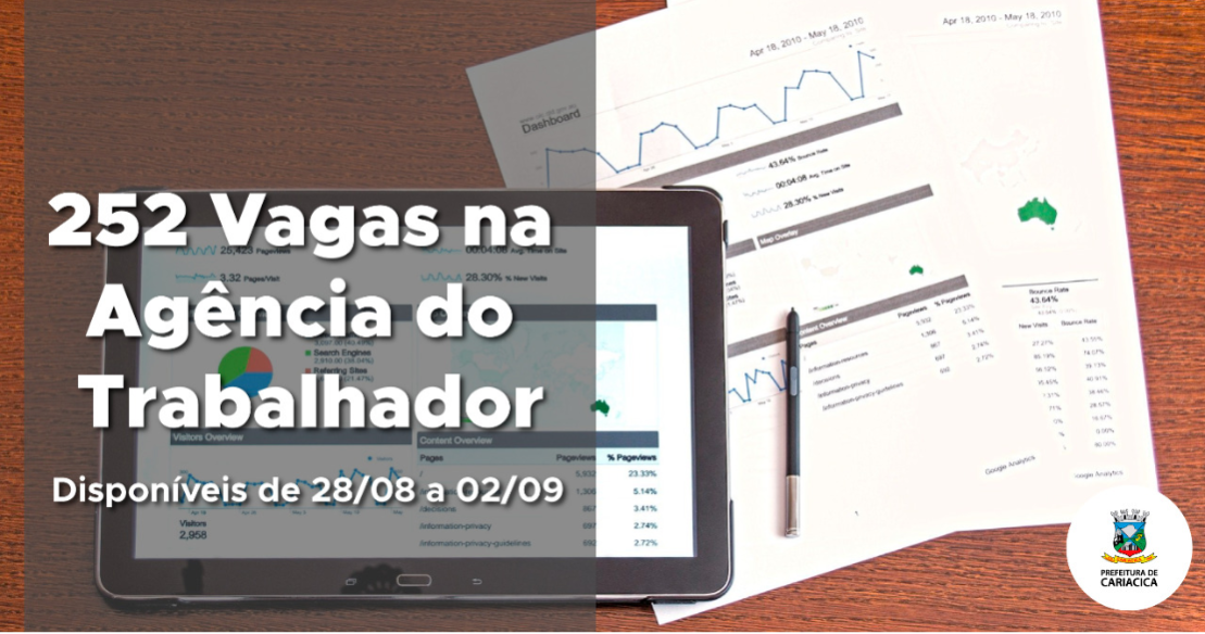 Agência do Trabalhador oferece vagas de empregos e de estágios 