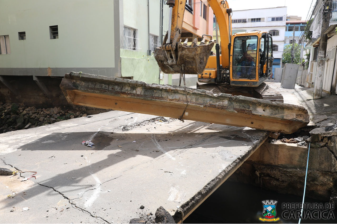 Prefeitura inicia construção de nova ponte em Campo Grande