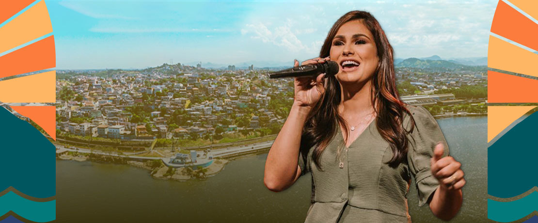Nova Orla de Cariacica: Bruna Olly leva seus sucessos da música gospel no show de inauguração na próxima quarta (27)