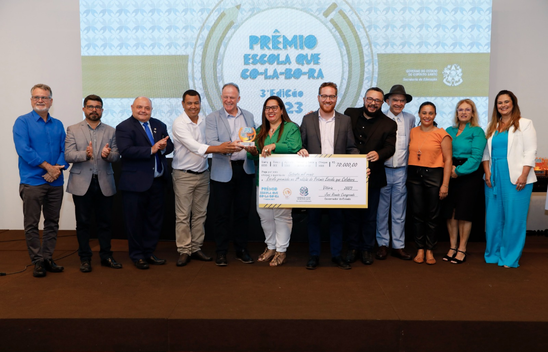 Prêmio Escola que Colabora: EMEF de Cariacica está entre as 50 melhores do Espírito Santo 