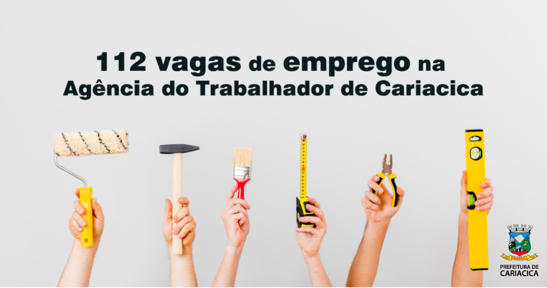 Agência do Trabalhador divulga 112 vagas de emprego on-line